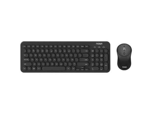 &uu KIT TECLADO PC + MOUSE INALAMBRICO NOGA S5600